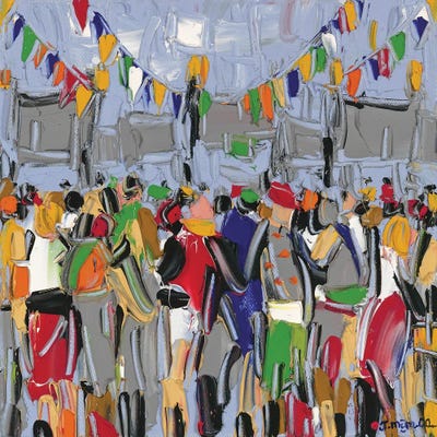 World Events by Joachim Mcmillan framed canvas print