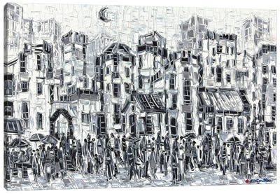 City Classic Canvas Art Print - Black & White Cityscapes