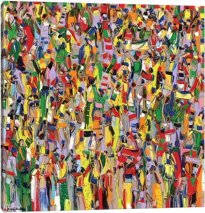 Carnival Parade Canvas Art Print - Colorful Abstracts