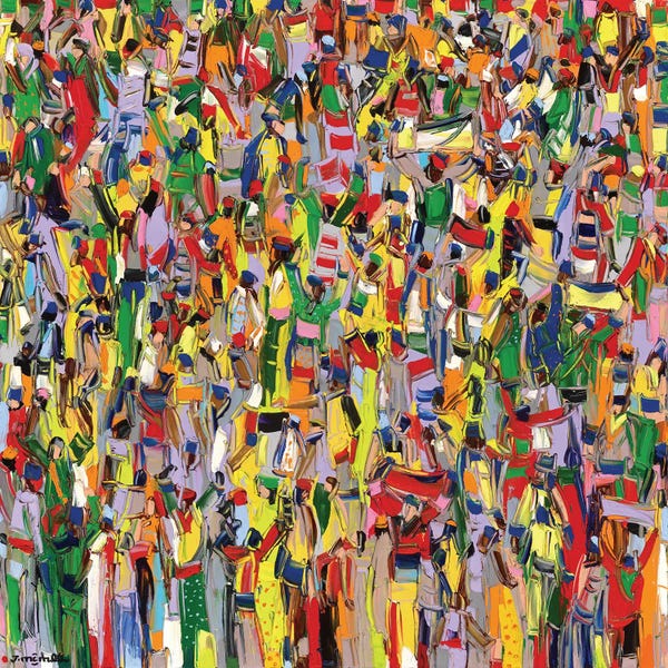 Colorful Abstracts: Carnival Parade by Joachim Mcmillan
