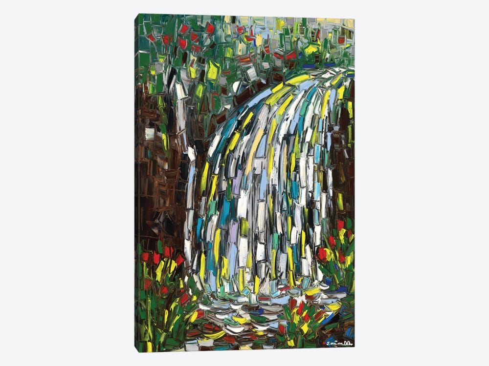 Pinstripes Falls by Joachim Mcmillan 1-piece Canvas Artwork