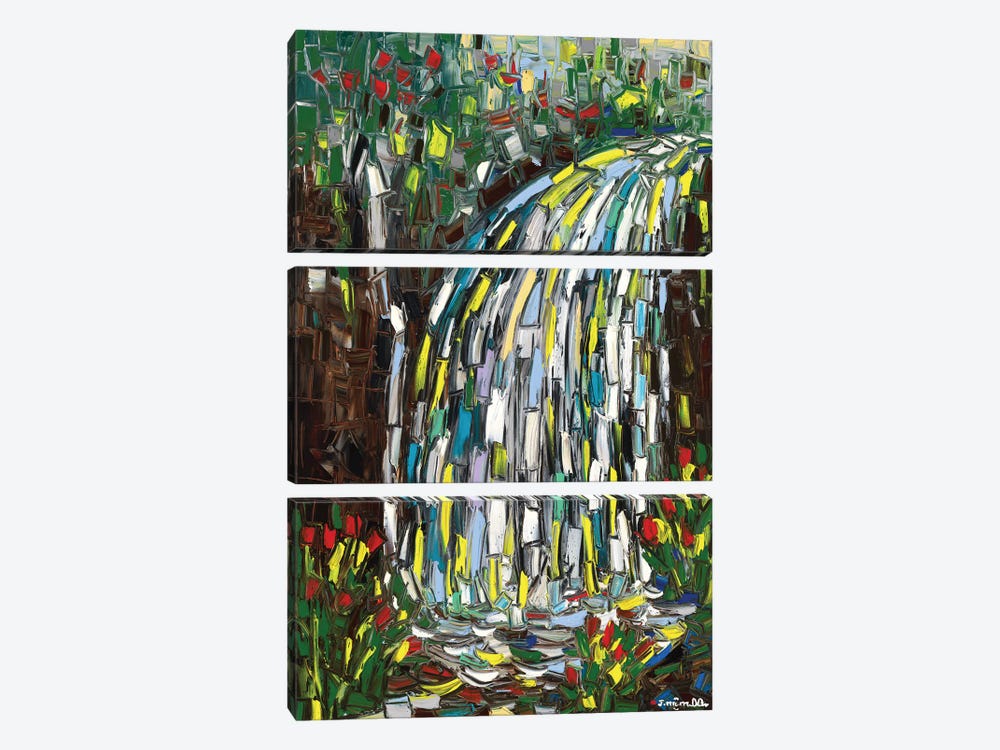 Pinstripes Falls by Joachim Mcmillan 3-piece Canvas Artwork