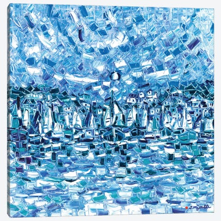 Blue Bay Canvas Print #JOI99} by Joachim Mcmillan Canvas Art