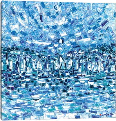 Blue Bay Canvas Art Print - Joachim Mcmillan