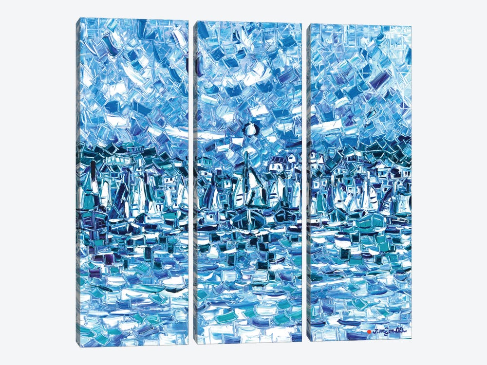 Blue Bay by Joachim Mcmillan 3-piece Canvas Art
