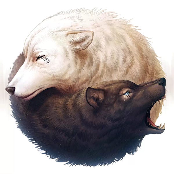 Wolves: Yin And Yang by JoJoesArt