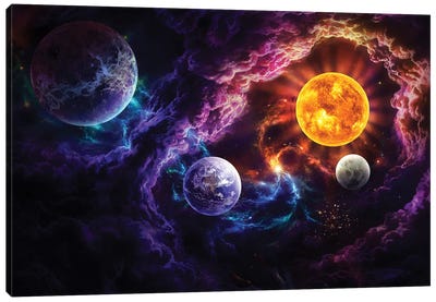 Plan Of Salvation Canvas Art Print - Kids Astronomy & Space Art