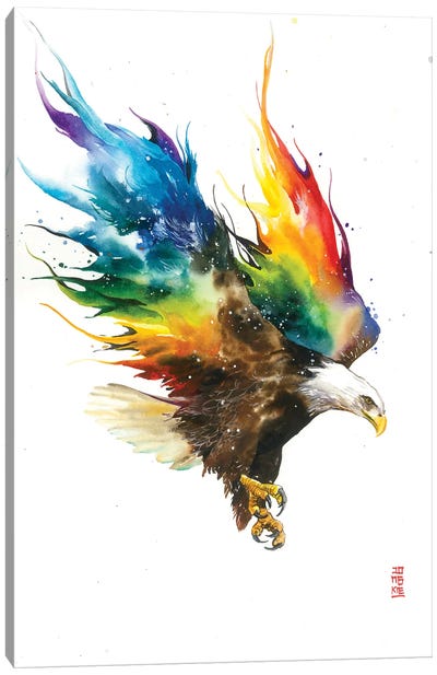 Freedom Canvas Art Print - Embellished Animals