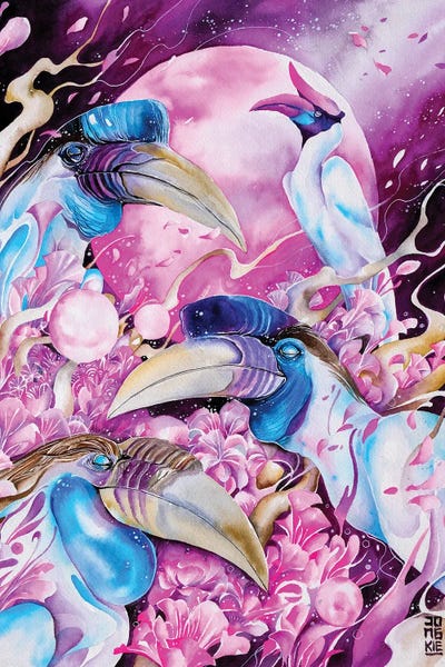 New Moon by Jongkie metal wall art