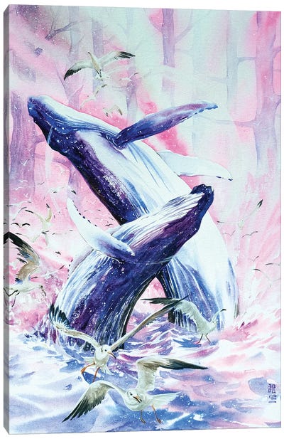 Leviathan Canvas Art Print - Pantone 2022 Very Peri