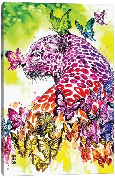 Rainbow Leopard Canvas Art Print