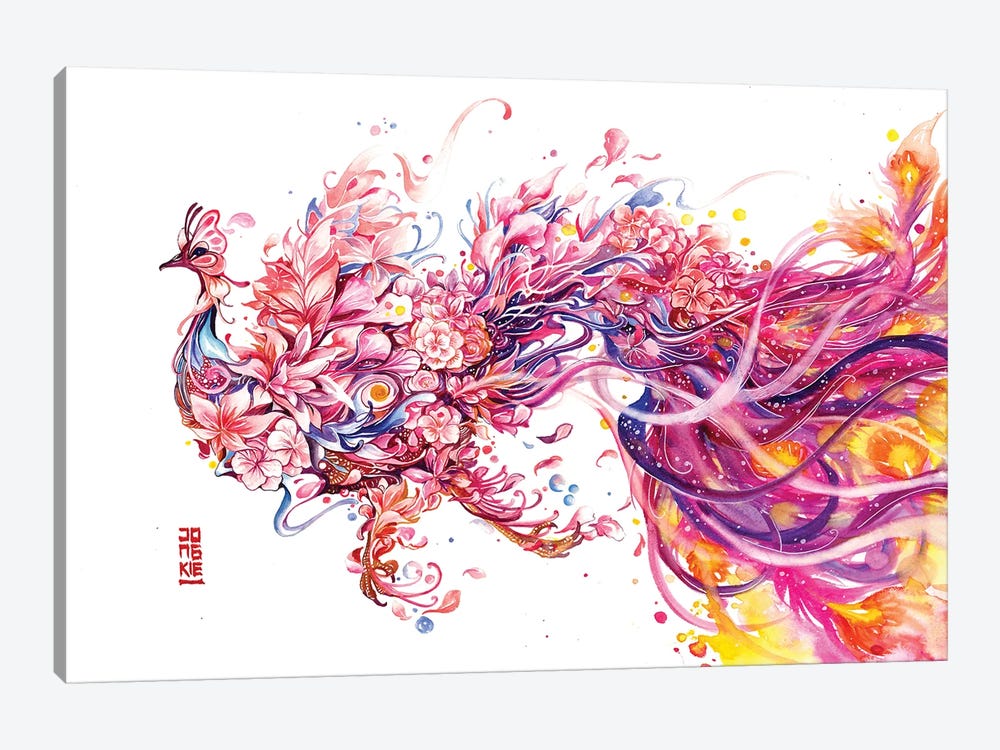 Fleur De La Cour by Jongkie 1-piece Canvas Art Print