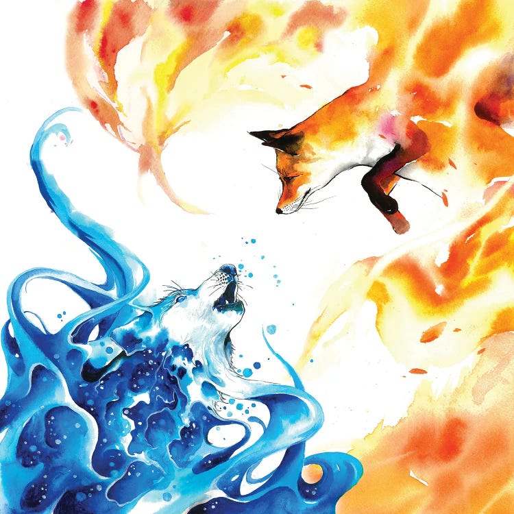 Water & Fire by Jongkie wall art
