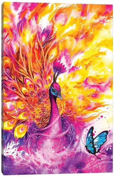 Aura Canvas Art Print - Peacock Art