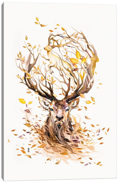 Autumn Canvas Art Print - Jongkie