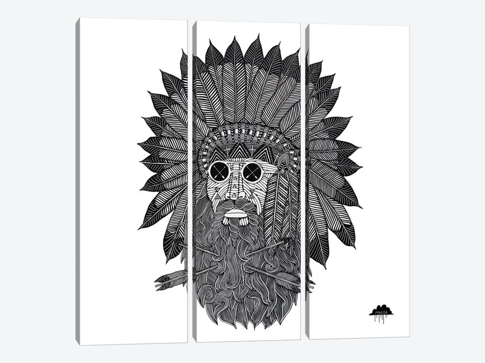 Chief Great Beard by MULGA 3-piece Art Print