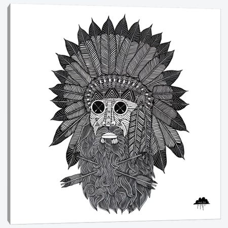 Chief Great Beard Canvas Print #JOL12} by MULGA Canvas Art Print