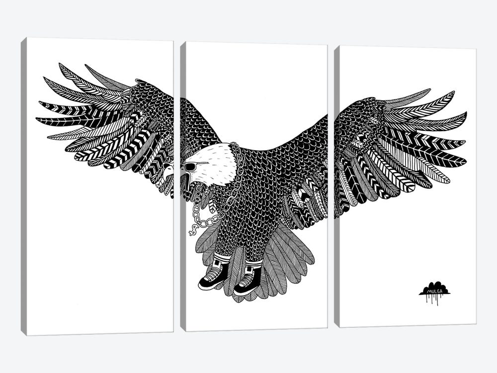 Eggbert The Most Excellent Eagle by MULGA 3-piece Canvas Art