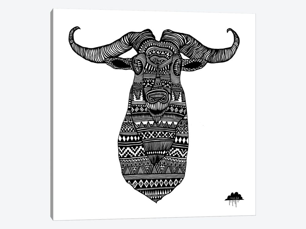 Anton The Aztec Goat by MULGA 1-piece Canvas Print