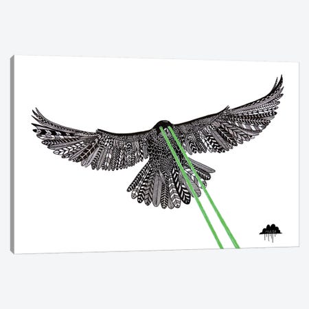 Falcon With Lazer Beams Canvas Print #JOL22} by MULGA Canvas Artwork