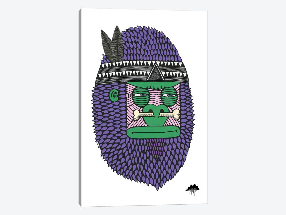 Featherbone The Brave by MULGA 1-piece Canvas Print
