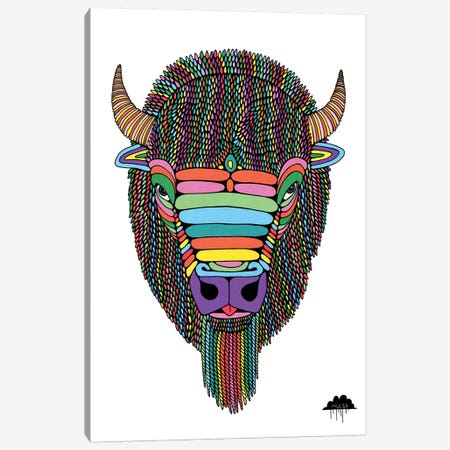 Barry The Bison Canvas Print #JOL3} by MULGA Canvas Art