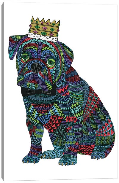 Billy The Bulldog Canvas Art Print - MULGA