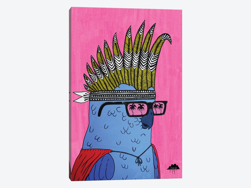 Kevin The Cockie by MULGA 1-piece Canvas Art Print