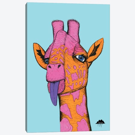 Bronweena The Giraffe Canvas Print #JOL6} by MULGA Art Print