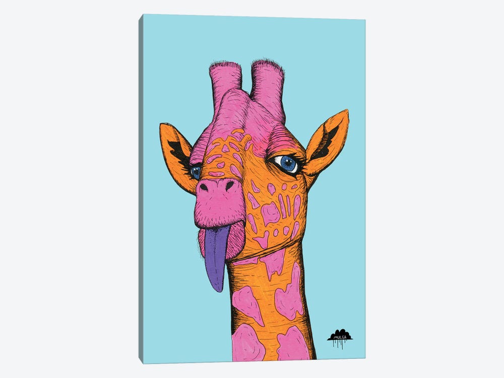 Bronweena The Giraffe by MULGA 1-piece Canvas Artwork