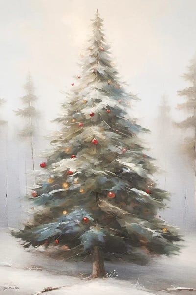 Christmas Tree In The Mist