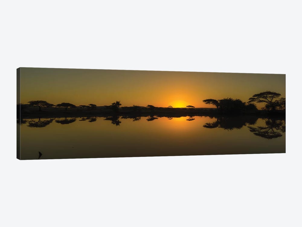 The African Sunset by Anders Jorulf 1-piece Canvas Wall Art