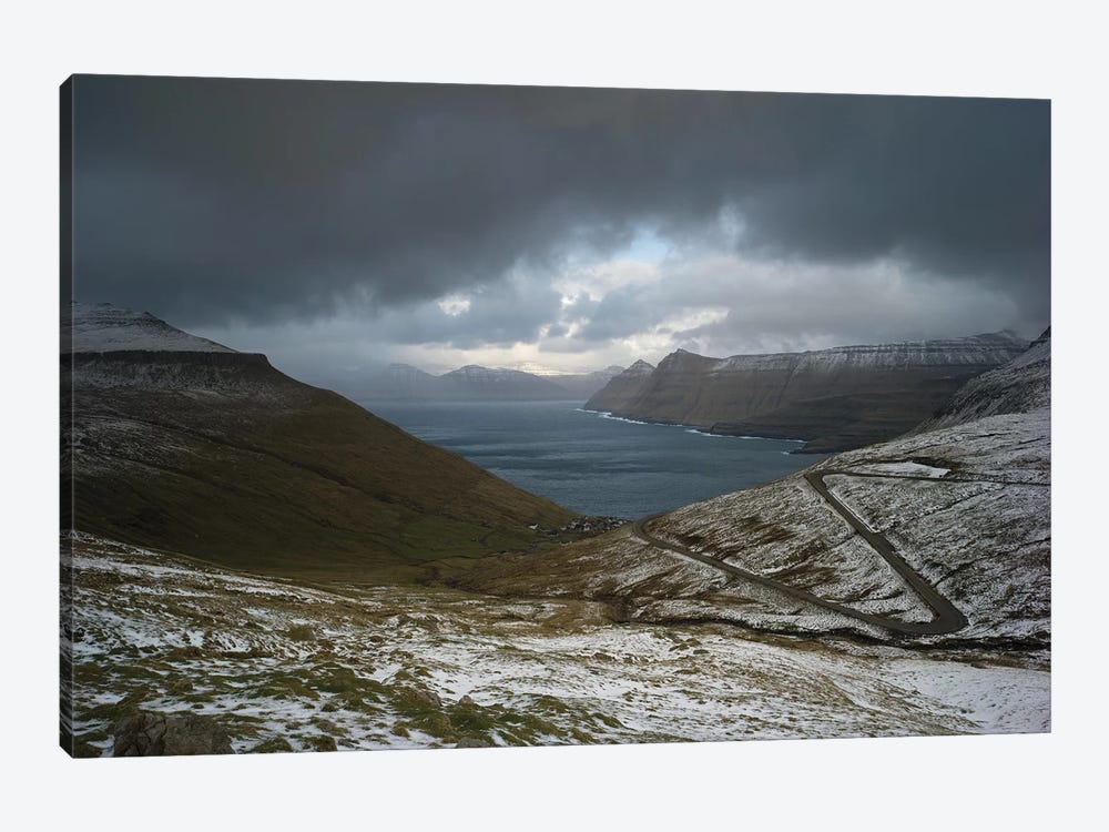 The Faroe Islands Road by Anders Jorulf 1-piece Canvas Artwork