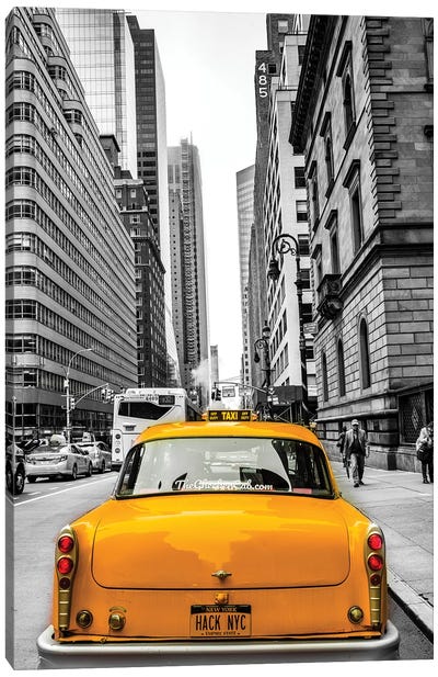 Checker In New York Canvas Art Print - Color Pop Photography