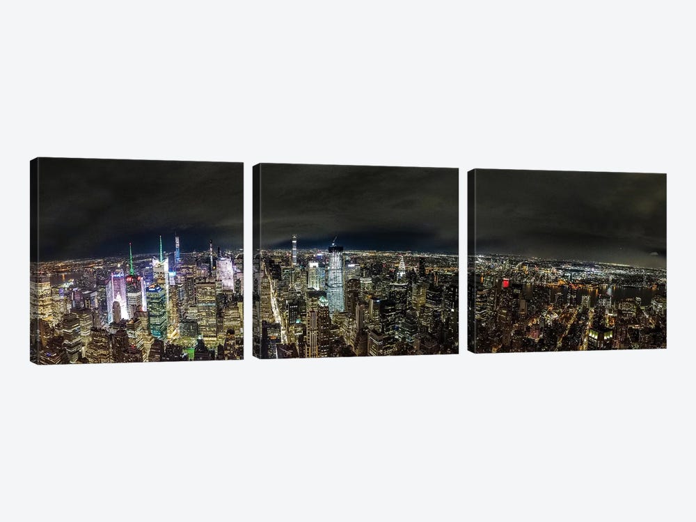 NYC Skyline by Anders Jorulf 3-piece Canvas Print