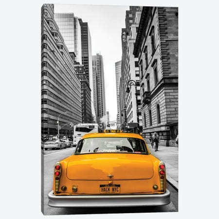 Cab In Nyc Canvas Print #JOR148} by Anders Jorulf Canvas Print