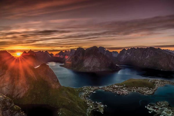 Canyons: Midnight Sun, Norway I by Anders Jorulf