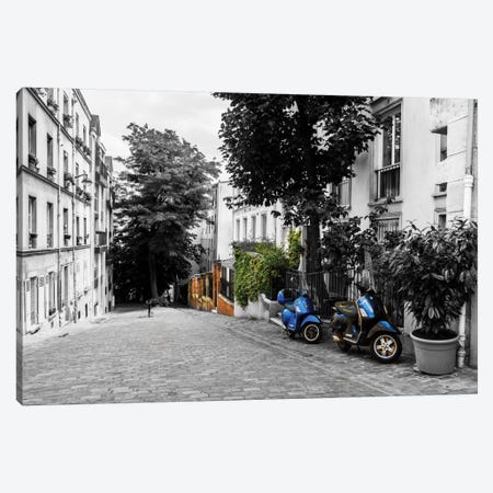 The Streets Of Paris Canvas Print #JOR48} by Anders Jorulf Canvas Wall Art