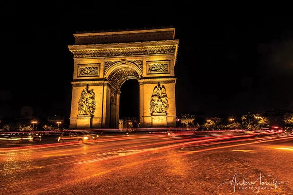 Arches: Night In Paris by Anders Jorulf