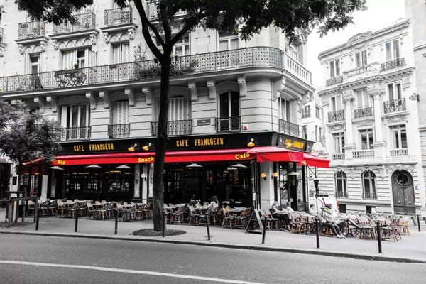 Color Pop Photography: Cafe In Paris by Anders Jorulf