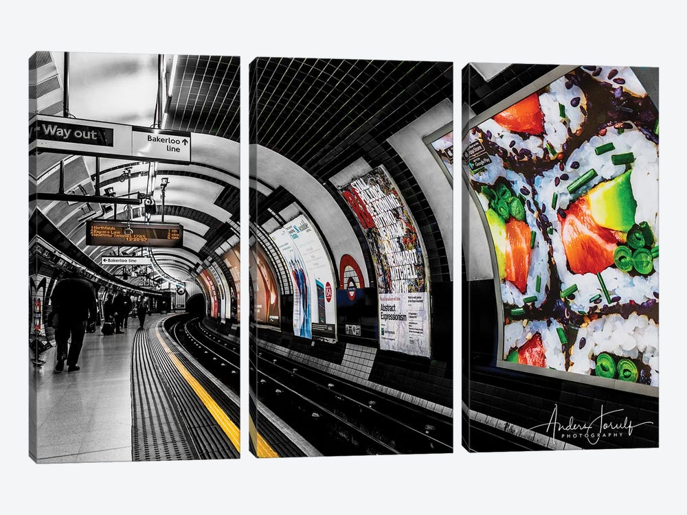 The Way Out To Bakerloo by Anders Jorulf 3-piece Canvas Artwork