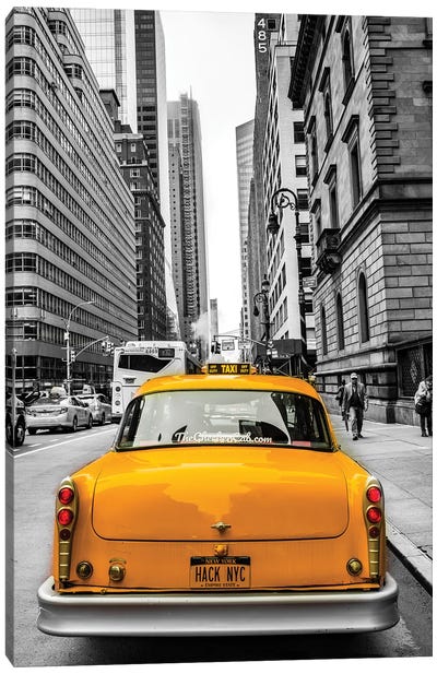 Checker In NYC Canvas Art Print - By Land