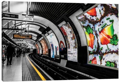 London Sub Canvas Art Print - Train Art