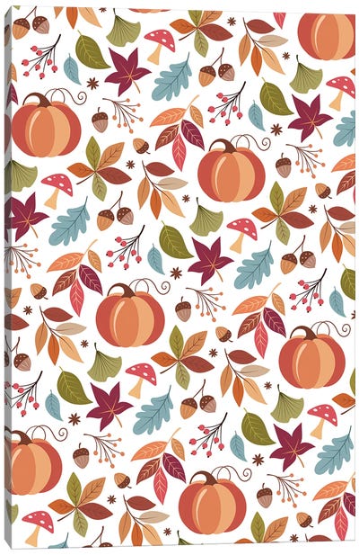 Pumpkin Spice Canvas Art Print - Autumn & Thanksgiving