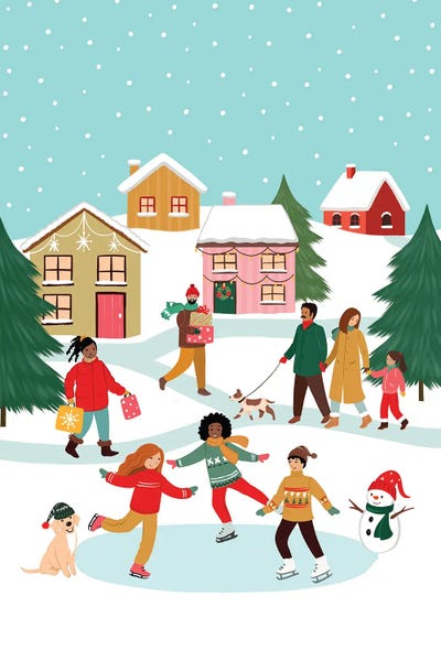 Snow: Winter Village by Jo Taylor