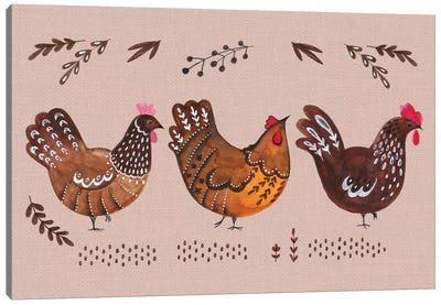 Virginia Farm I Canvas Art Print - Chicken & Rooster Art