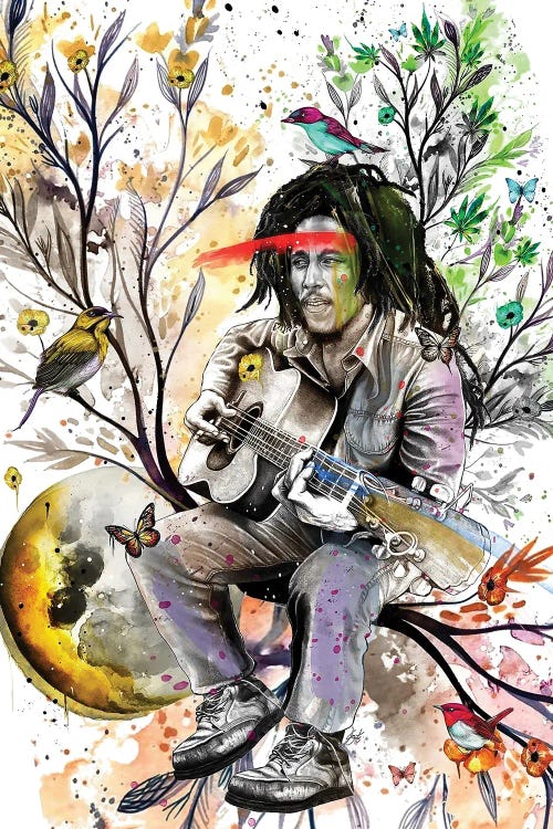 Bob Marley by Jon Santus wall art