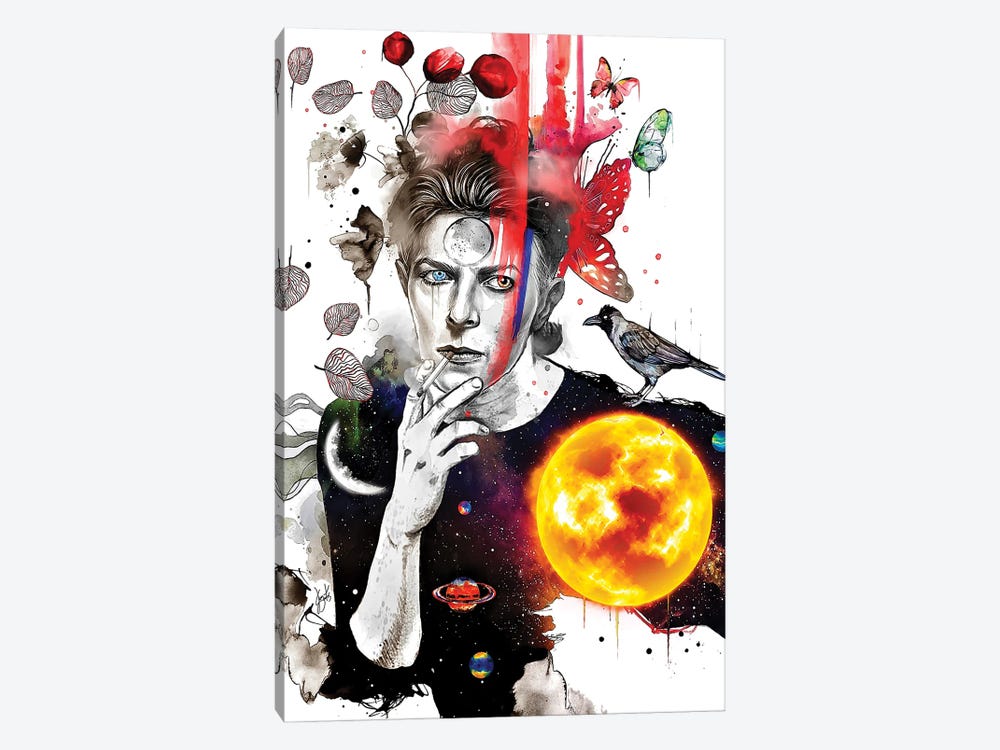 David Bowie by Jon Santus 1-piece Canvas Art
