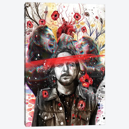 Eddie Vedder Canvas Print #JOU18} by Jon Santus Canvas Art