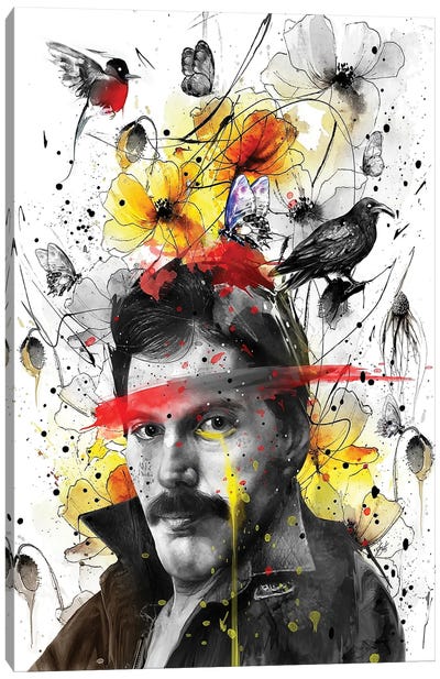 Freddie - Queen Canvas Art Print - Freddie Mercury